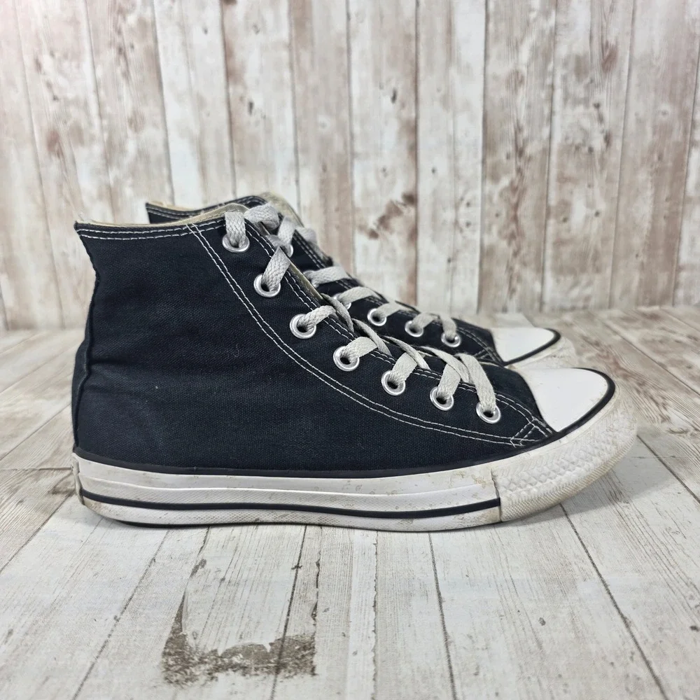 Converse Chuck Taylor All Star High Top Black Canvas Sneakers M9160 Womens 7.5 - Picture 1 of 8